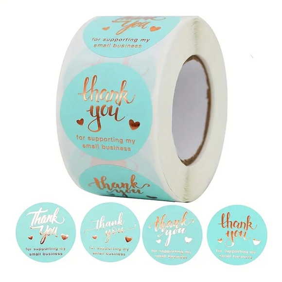 500pcs/Roll~ Thank You Stickers - Picture 6 of 7